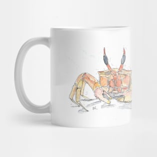 Red ghost crab illustration Mug